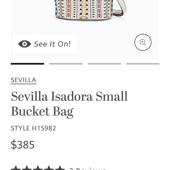 **NEW**Brighton W/ Dust Bag Sevilla Isadora Small Bucket Purse Multi-Colored - Picture 6 of 6